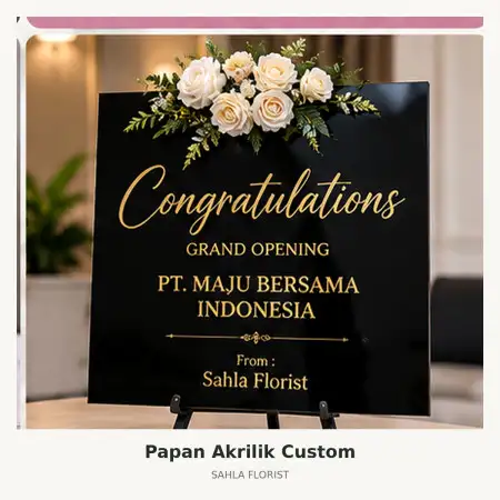Papan Bunga Akrilik Kopo Bandung